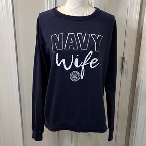 Soffe Navy Wife Sweatshirt Size M